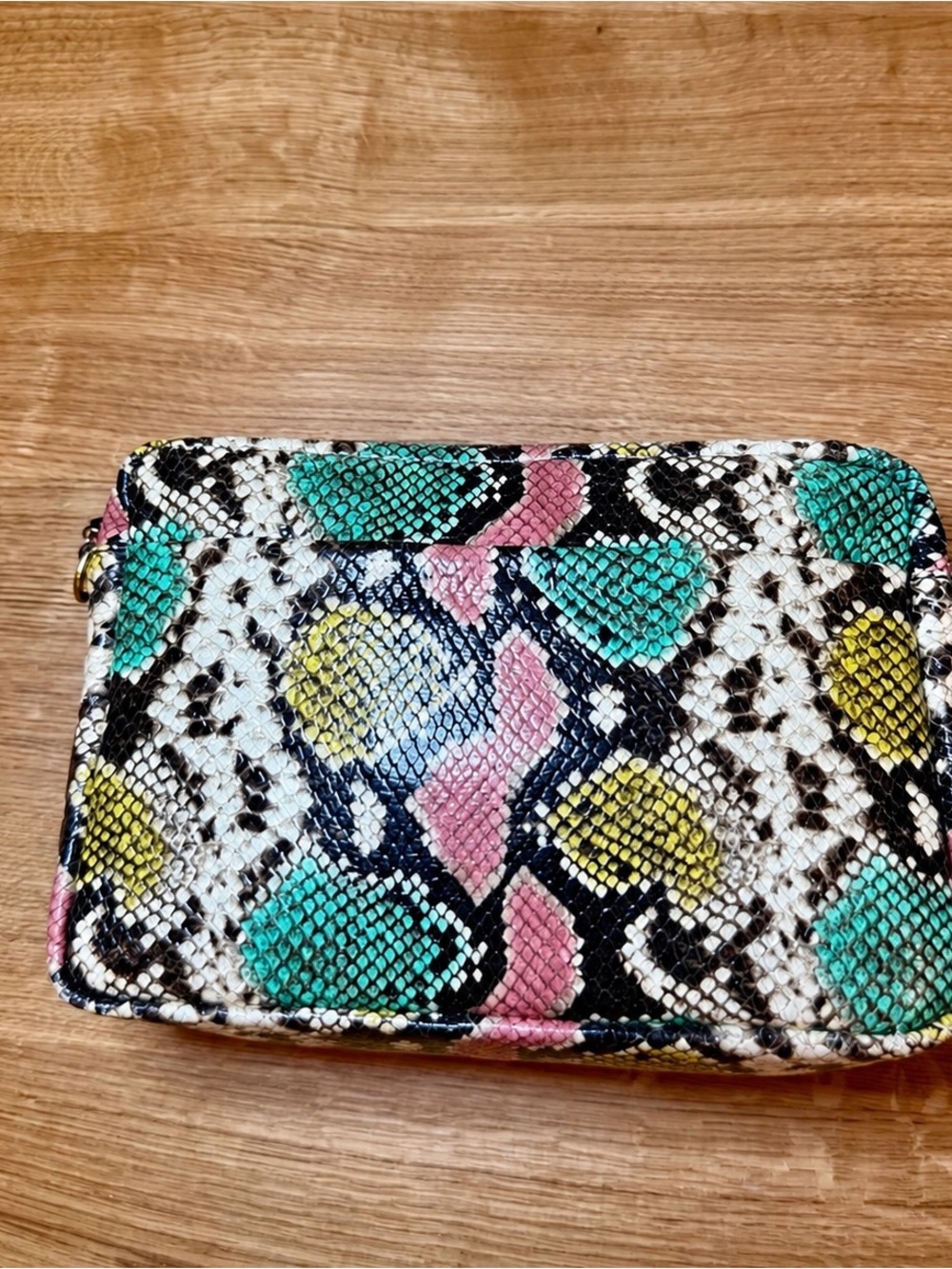 Clare V Marisol with Front Pocket - Pastel Painted Snake original $400 - Picture 8 of 13